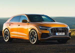Коврик в багажник Audi Q8 (Ауди Ку8) ( 5 мест ) с бортиком