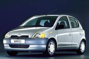 Велюровые коврики в салон Toyota Yaris 1 (Тойота Ярис 1) 5 дверей 1999-2005