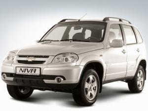 Коврики 3D LUX в салон Chevrolet Niva (Шевроле Нива) (2002-) с бортиком