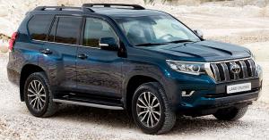 Велюровые коврики в салон Toyota Land Cruiser Prado 150 (Тойота Ленд Крузер Прадо 150)(2013-2019) ковролин LUX