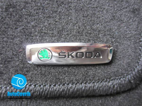 Лейбл металлический Skoda (Шкода) цветной