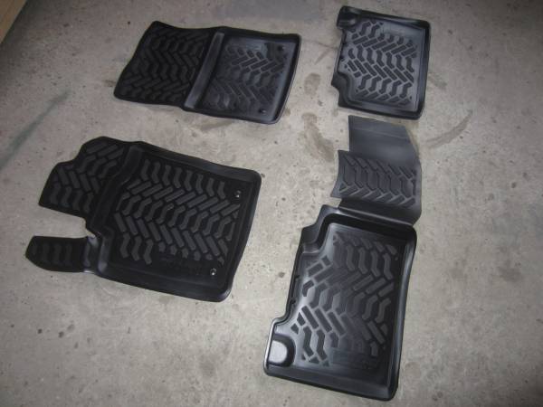 Резиновые коврики в салон Jeep Grand Cherokee IV WK 2 (Джип Гранд Чероки 4 ВК) (2010-) с бортиком