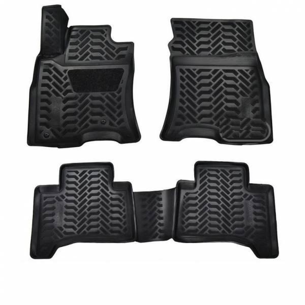 Коврики в салон Toyota Land Cruiser PRADO 120 (Тойота Ленд Крузер Прадо 120)3D с бортиком