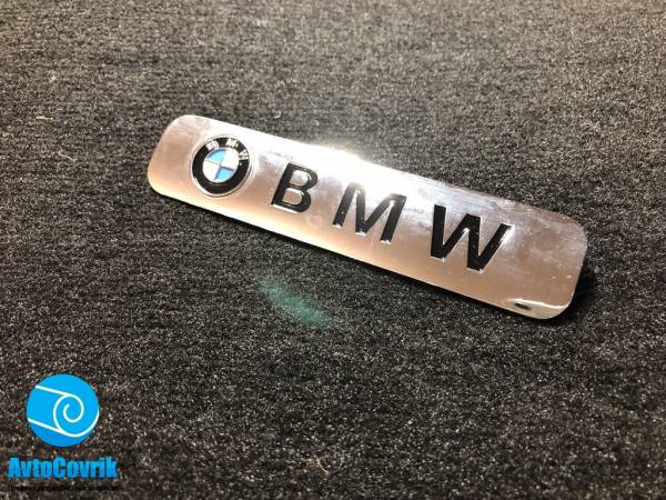 Лейбл металлический Bmw (Бмв) цветной (БОЛЬШОЙ)