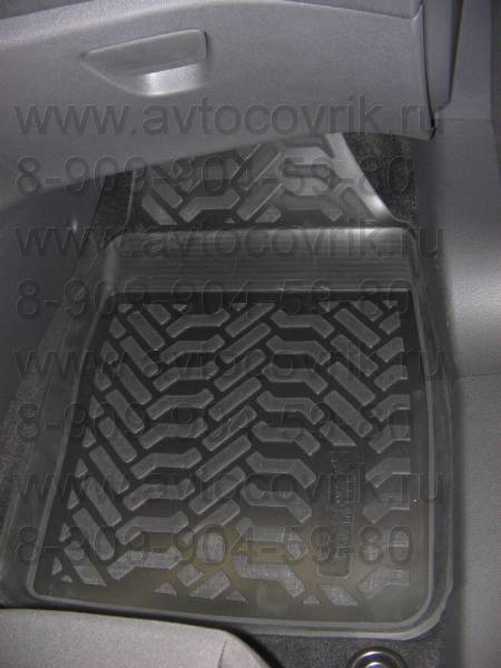 Коврики в салон Ford Fiesta Mk6 (Форд Фиеста МК6) (2015-)с бортиком
