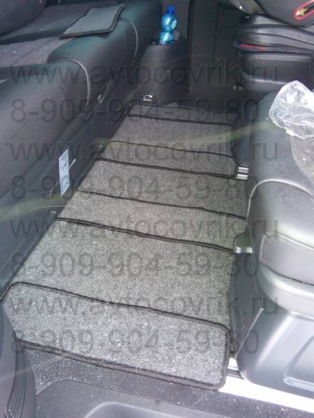 Коврики в салон Volkswagen Multivan T6 (Фольксваген Мультивен Т6) Под полозья 2сд\дв 