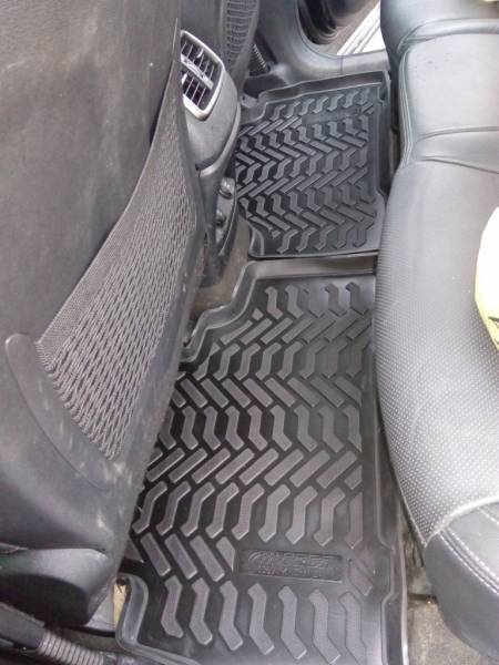 Коврики в салон Kia Sorento Prime (Киа Соренто Прайм) 2 ряда (2015-н.в.) с бортиком
