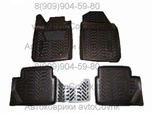 Коврики в салон Ford Ecosport (Форд Экоспорт) 3D с бортиком 