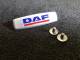 Лейбл металлический Daf (Даф) цветной