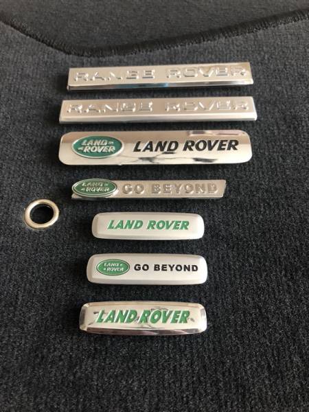 Лейбл металлический Land Rover Range Rover (Рендж Ровер) Большой 