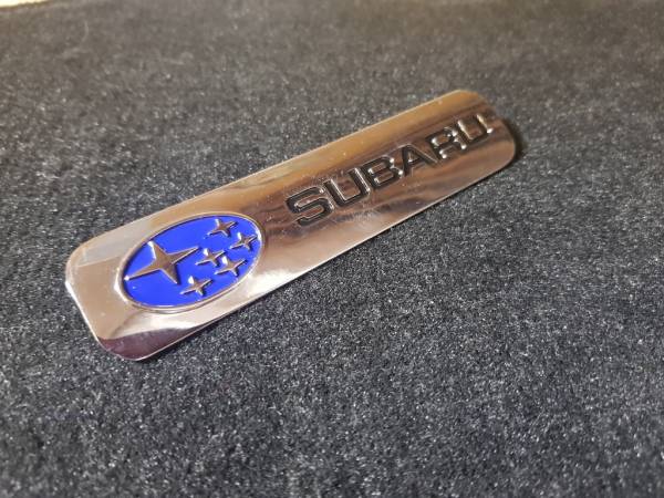Лейбл металлический Subaru (Субару) цветной БОЛЬШОЙ