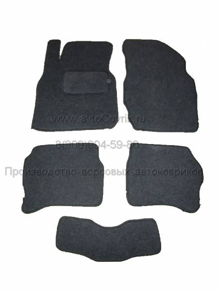 Велюровые коврики в салон Nissan Almera II (N16)(Ниссан Альмера 2)