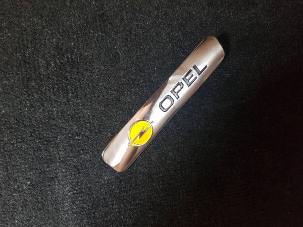Лейбл металлический Opel (Опель) цветной БОЛЬШОЙ